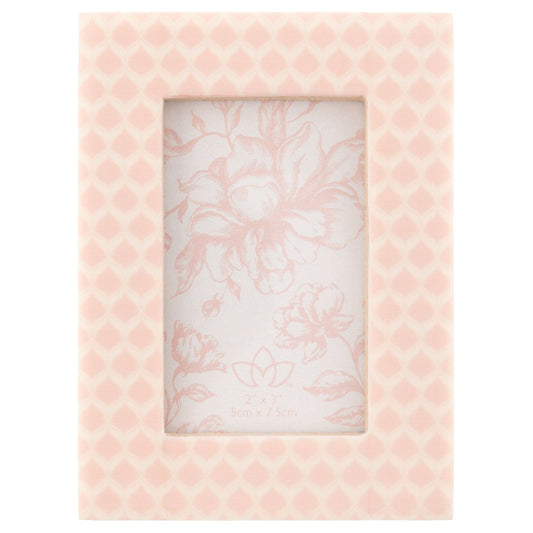 Resin Frame Pink Moroccan Mini Rectangle