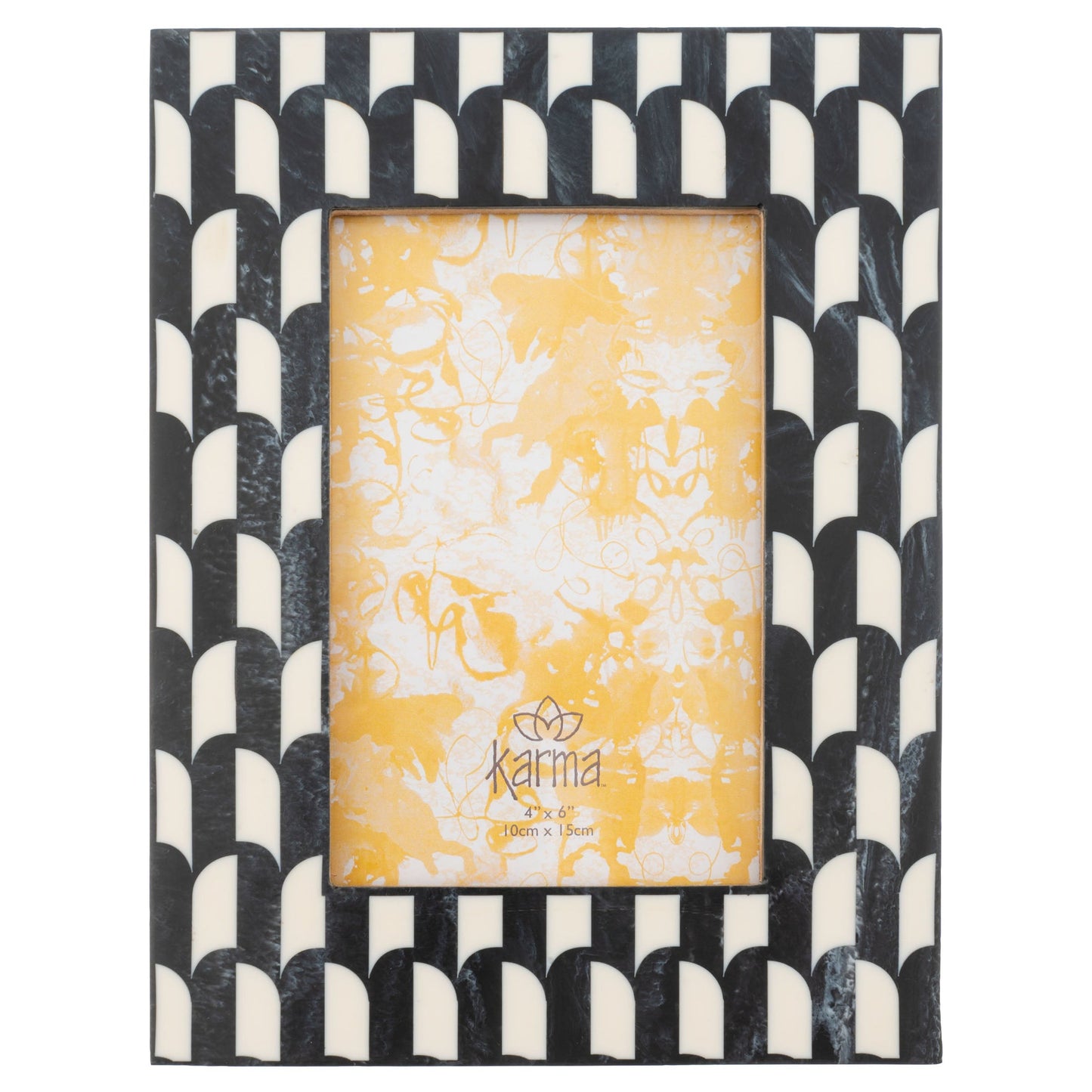 Resin Frame B&W Color Block Rectangle