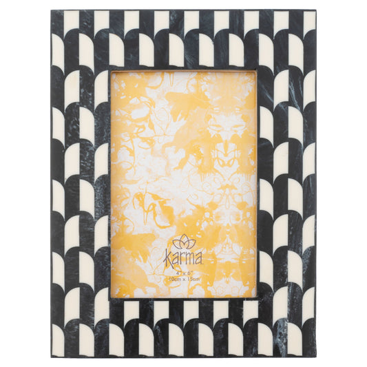 Resin Frame B&W Color Block Rectangle