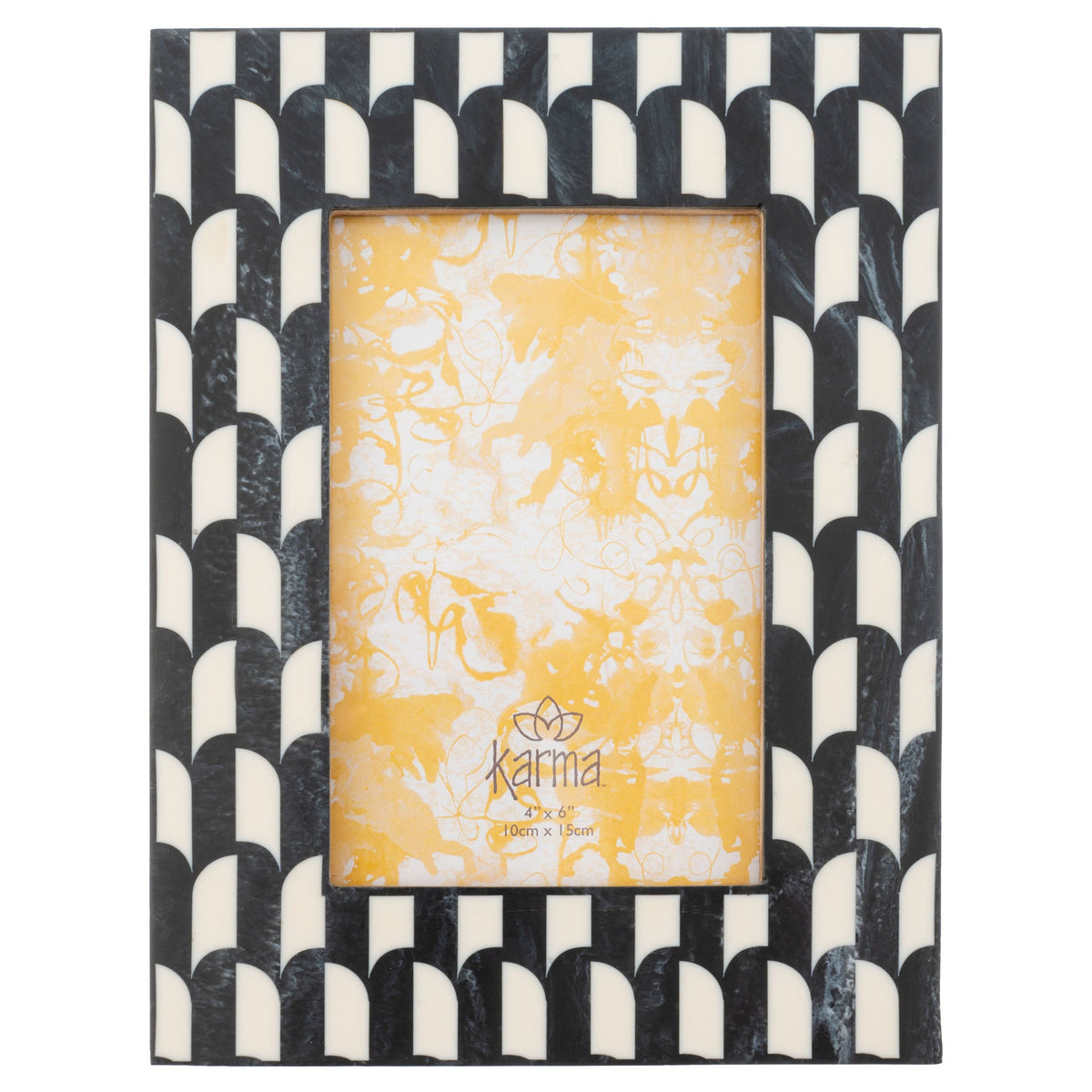 Resin Frame B&W Color Block Rectangle