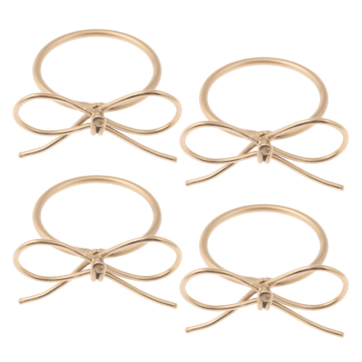 Bow Napkin Rings  - Set of 4