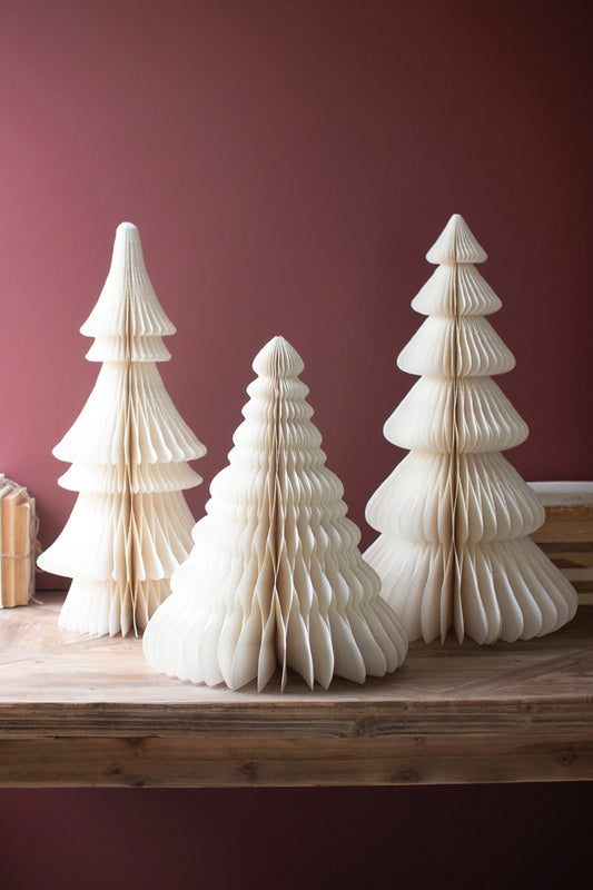 Accordion Paper Honeycomb Christmas Trees - 3 Styles