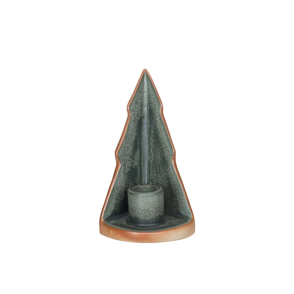Stoneware Tree Taper Holder
