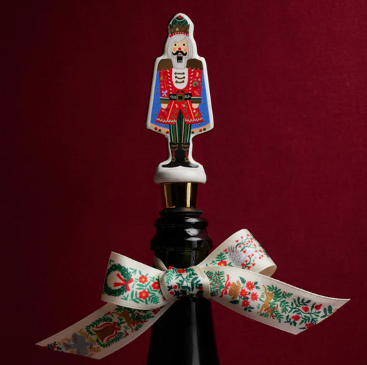 Nutcracker Porcelain Wine Stopper Set