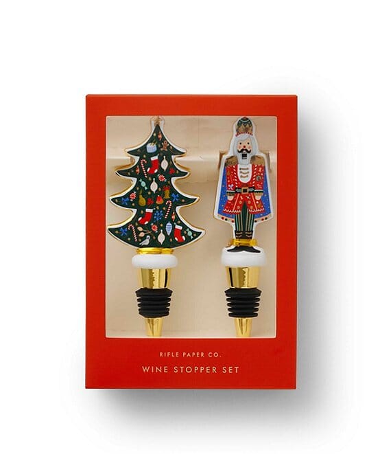 Nutcracker Porcelain Wine Stopper Set