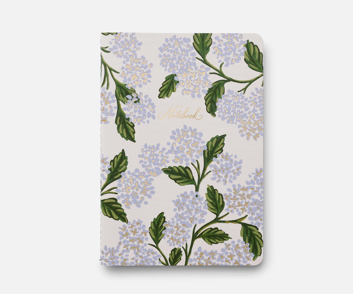 Hydrangea Notebooks - Assorted Set of 3