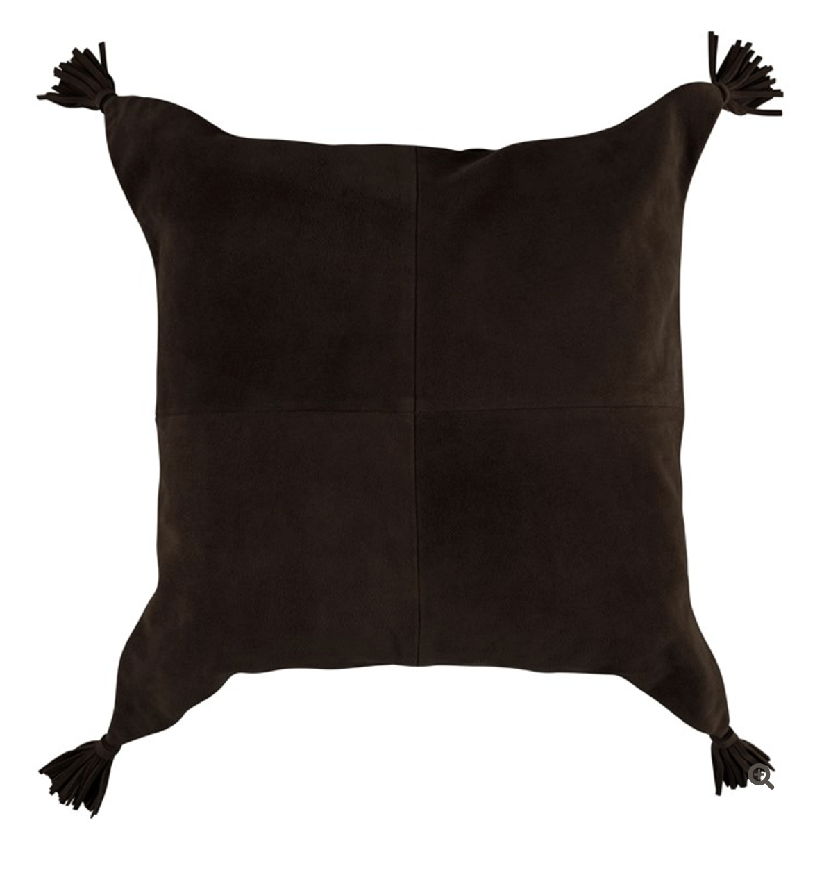 Suede Tassel Square Pillow Bronco (F23)