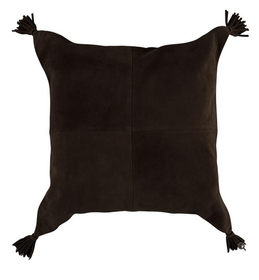 Suede Tassel Square Pillow Bronco (F23)