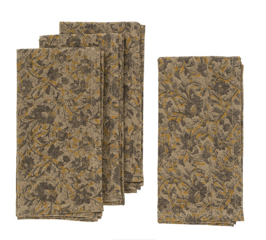 Lakshmi Block Print Napkins - Set of 4
