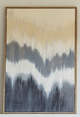 Framed Textured Abstract Canvas