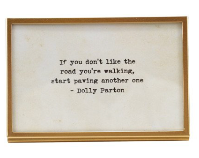 Framed Inspirational Quote Decor