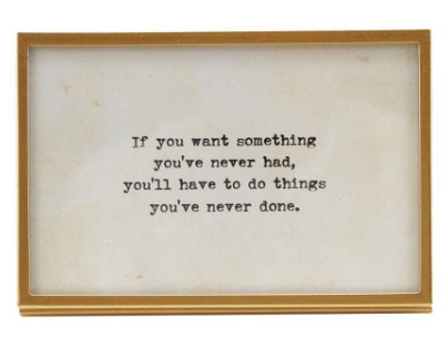 Framed Inspirational Quote Decor