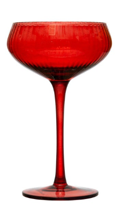 Stemmed Champagne Coupe Glass - 4 Colors
