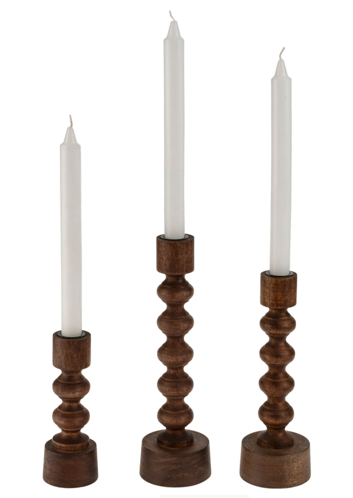 Woodspun Candle Holder