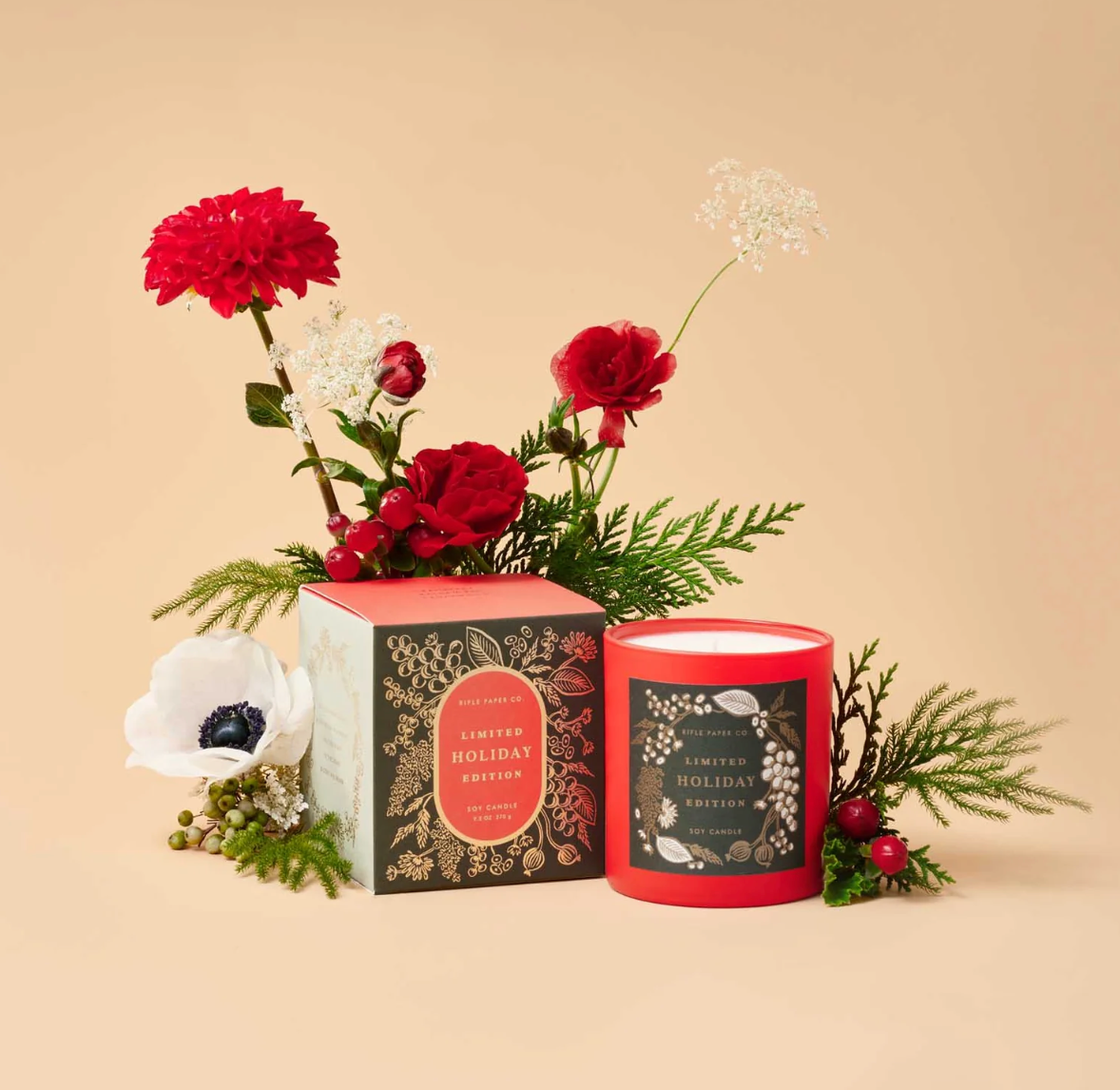 Holiday 9 oz Glass Candle