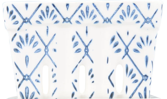 Square Berry Bowl with Floral Patterns - 4 Styles