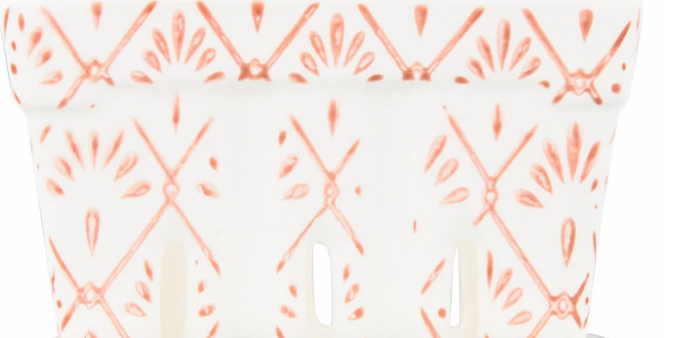 Square Berry Bowl with Floral Patterns - 4 Styles