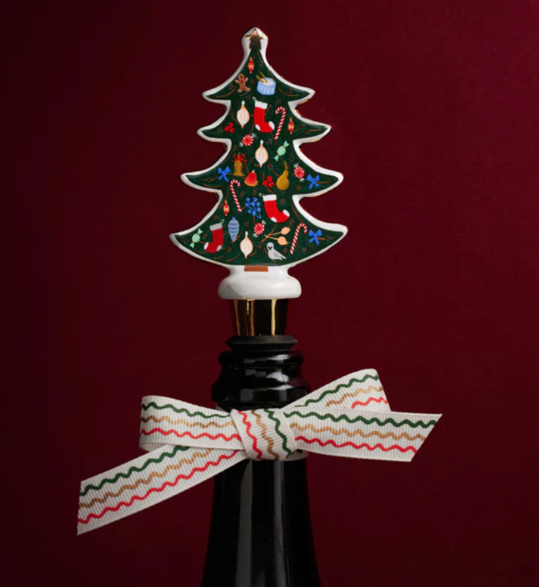Nutcracker Porcelain Wine Stopper Set