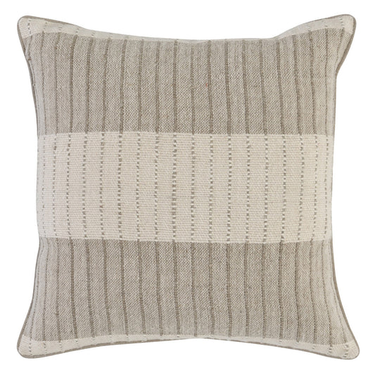 Kalen Pillow - Natural and Ivory 22"x22"