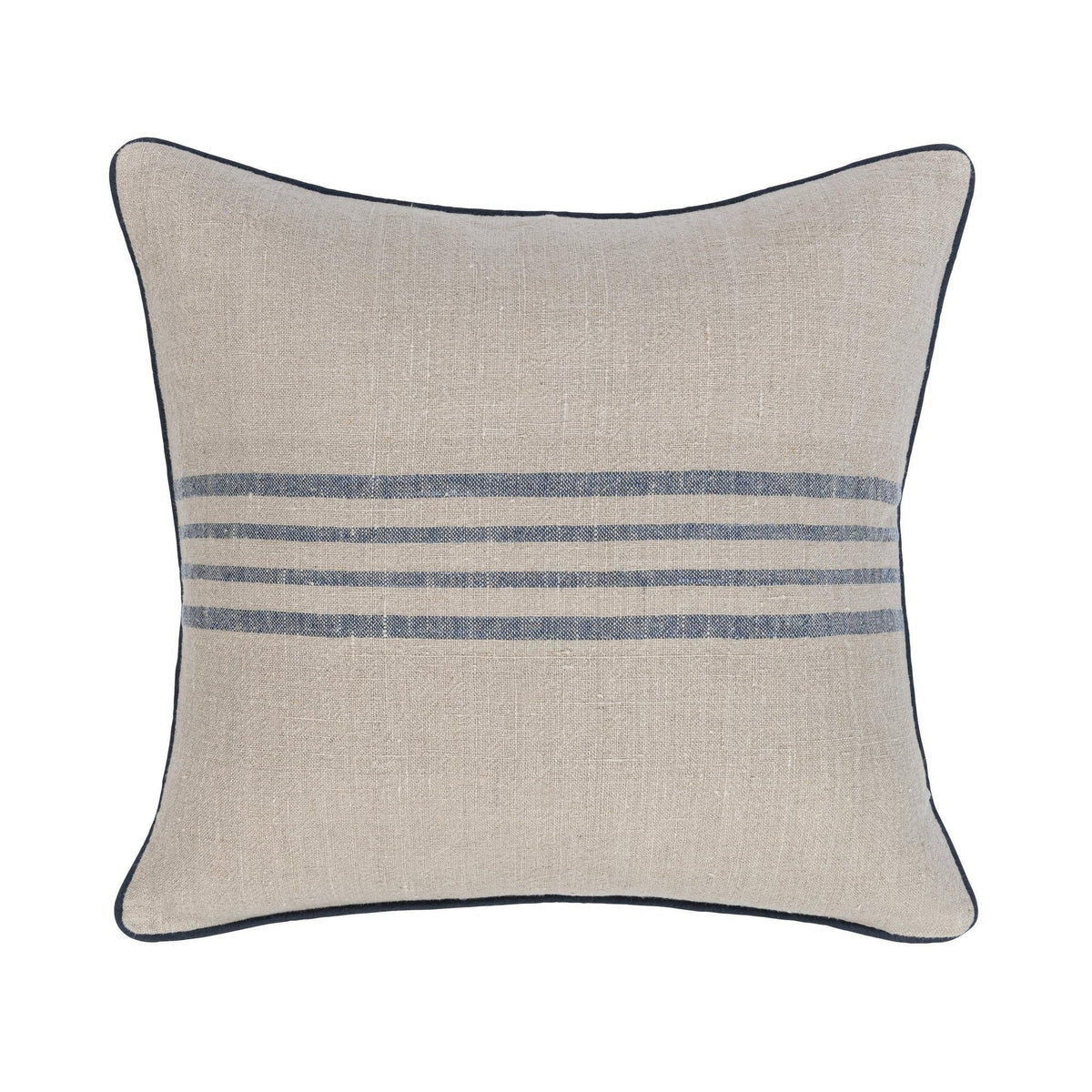 Newport Natural/Navy Pillow - 2 Sizes