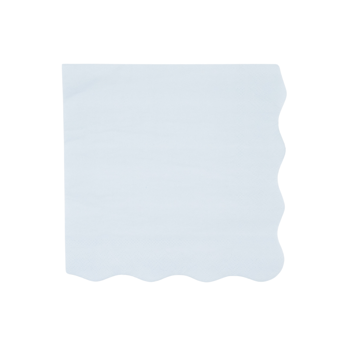 Sky Blue Large Scalloped Napkin