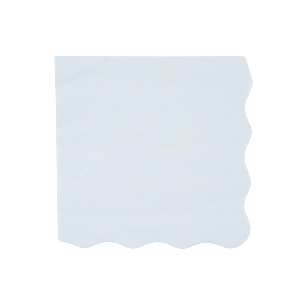 Sky Blue Large Scalloped Napkin