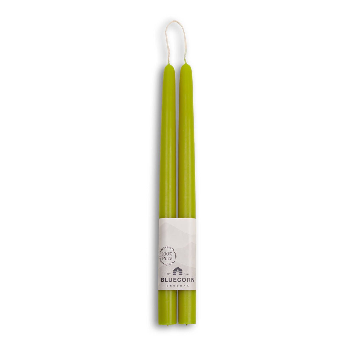Thick Beeswax Taper Candles - Set of 2