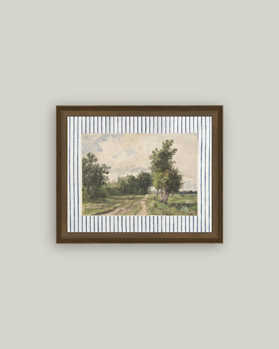Provence Landscape Framed Antique Art