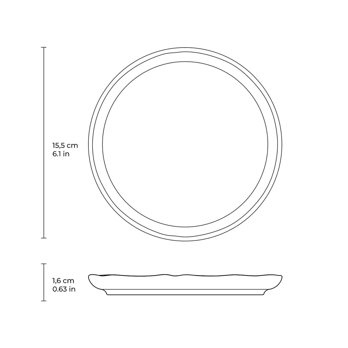 Bread Plate  - 6.1"