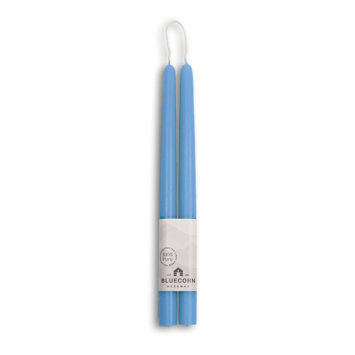 Thick Beeswax Taper Candles - Set of 2