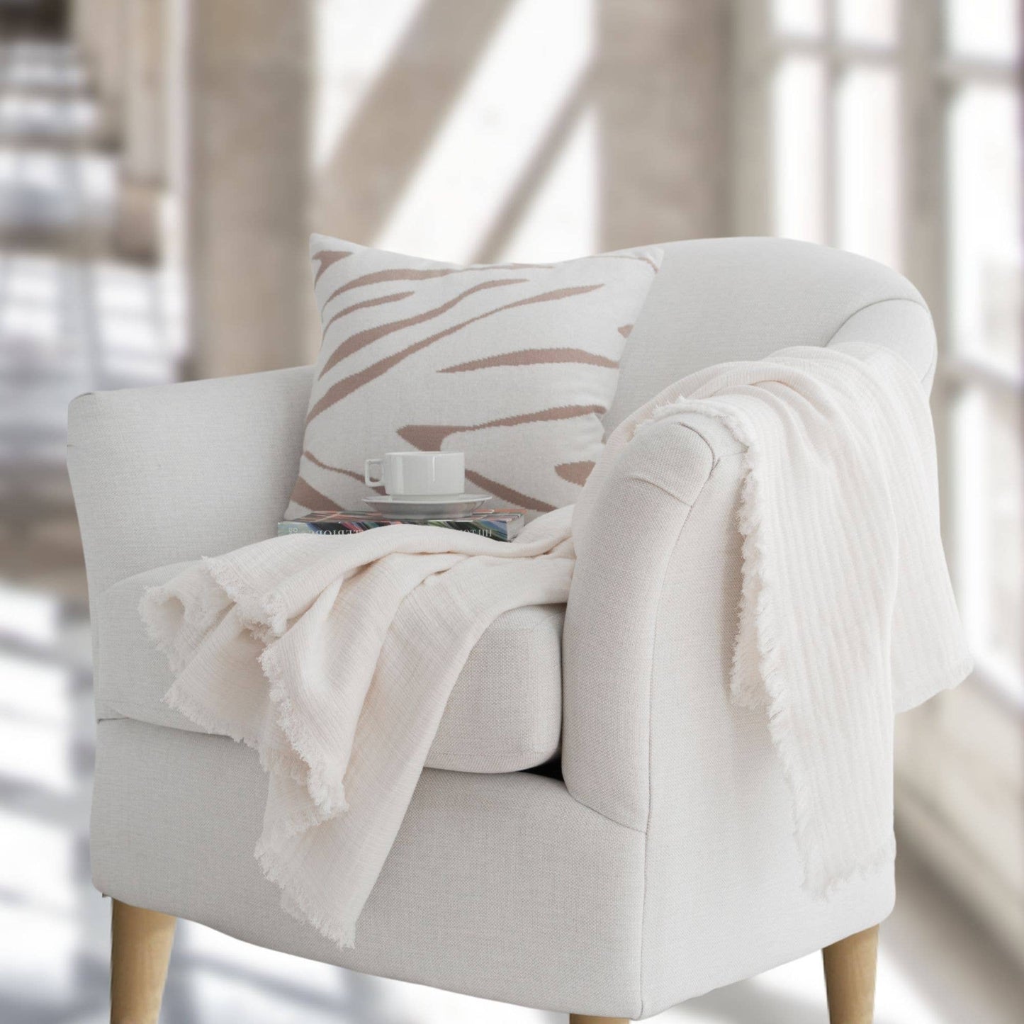 Evie Gauze Cotton Throw Blanket