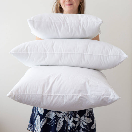 Down Alternative Pillow Inserts - Made in Massachusetts