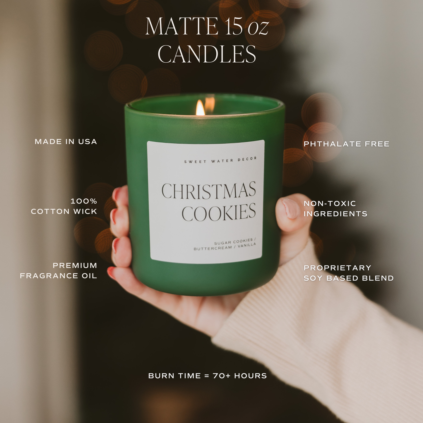 Under the Mistletoe 15 oz Soy Matte Candle