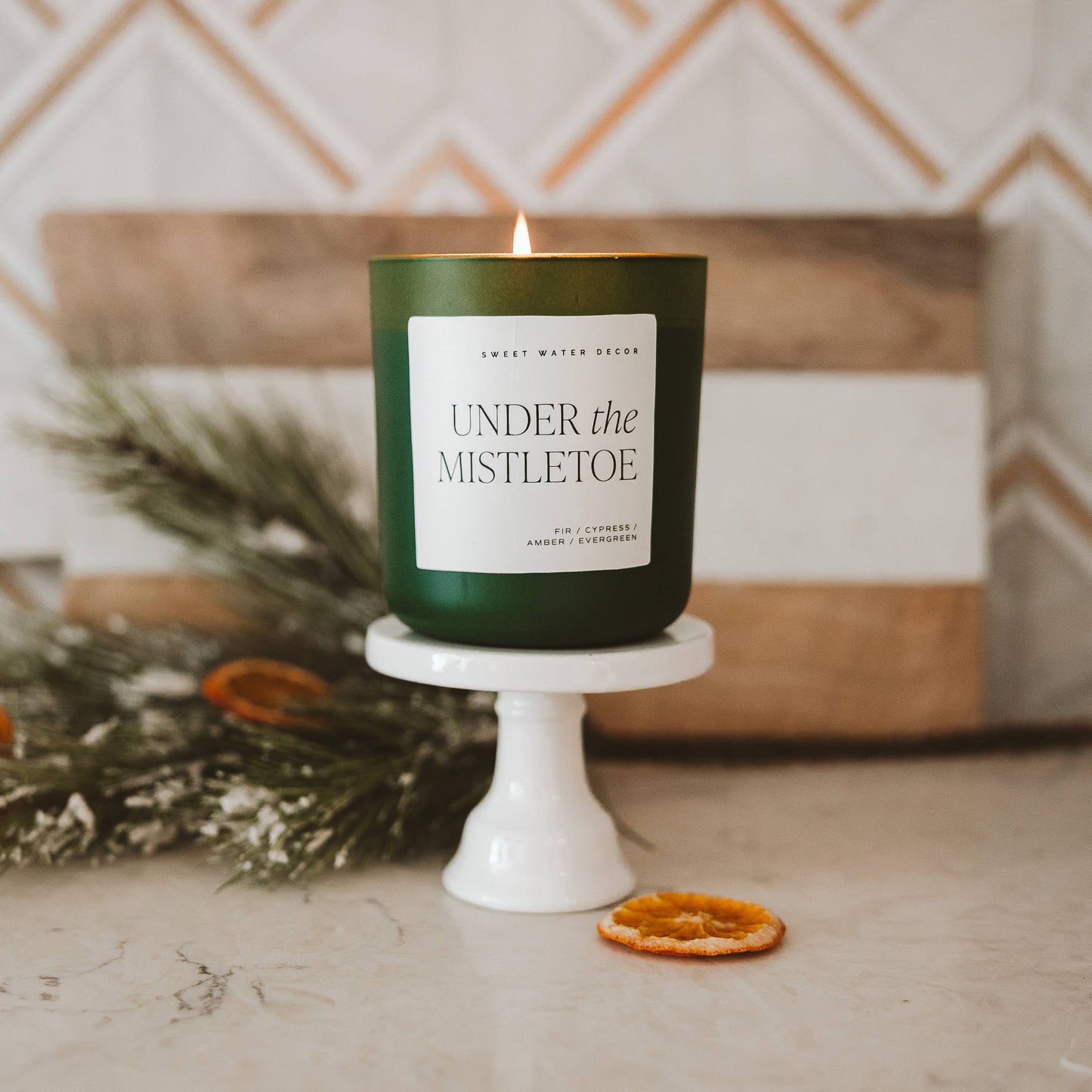 Under the Mistletoe 15 oz Soy Matte Candle