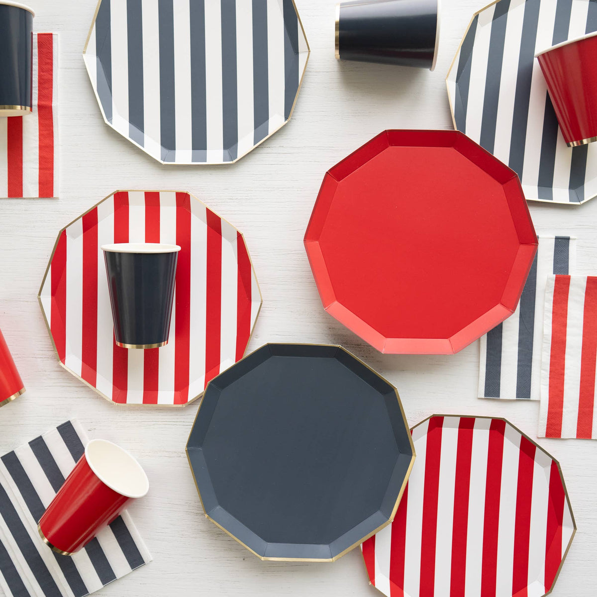 Red Striped Napkins