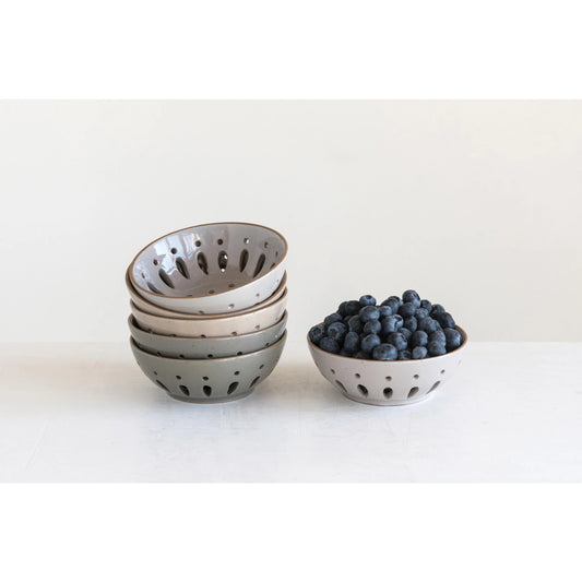 Stoneware Berry Bowl - 3 Colors