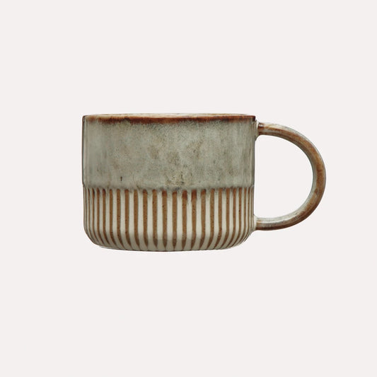 3-3/4" Round x 3"H Stoneware