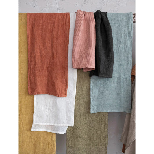 Oversized Stonewashed Linen Tea Towel - 3 Colors, 36"L x 20"W