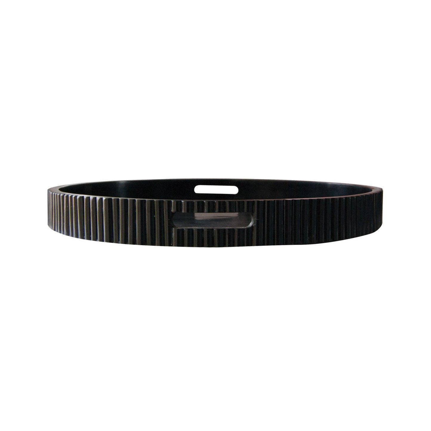Resin Ribbed Tray w/ Handles
