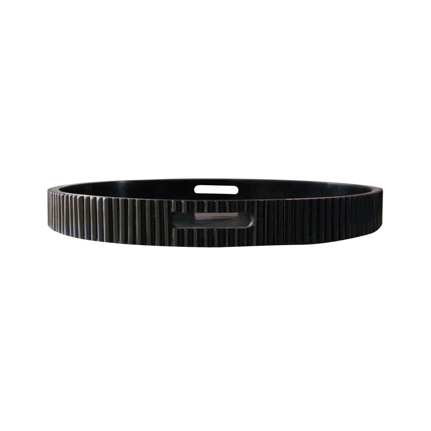 Resin Ribbed Tray w/ Handles