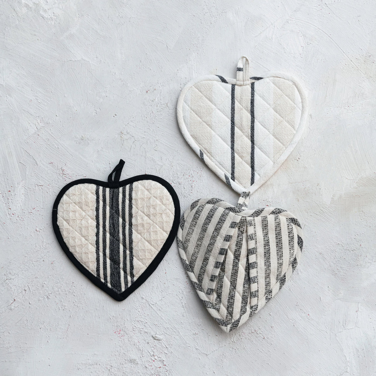 Quilted Heart Pot Holder - 3 Styles