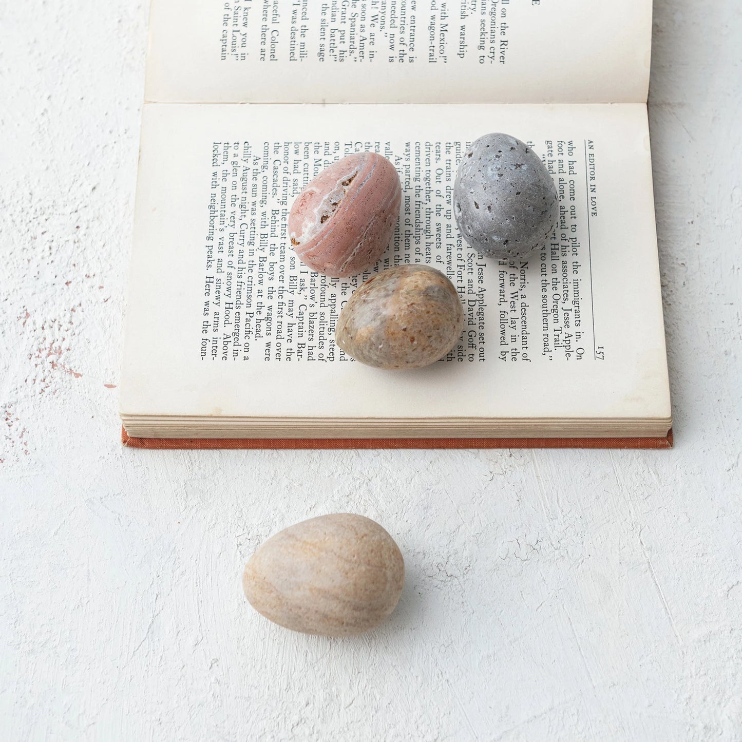 Carved Stone/Marble Egg - 4 Styles (Each One Will Vary)
