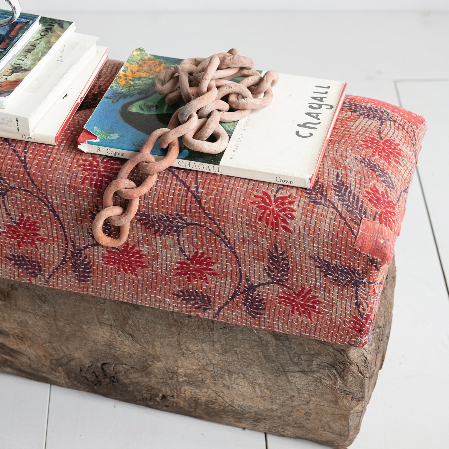 Handmade Terra-cotta Chain, Distressed Finish (Each One Will Vary)