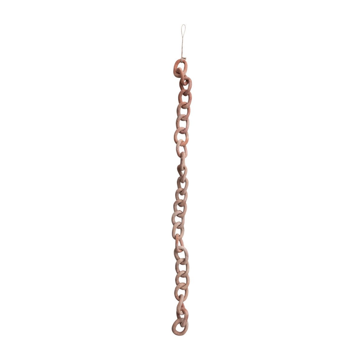 Handmade Terra-cotta Chain, Distressed Finish (Each One Will Vary)