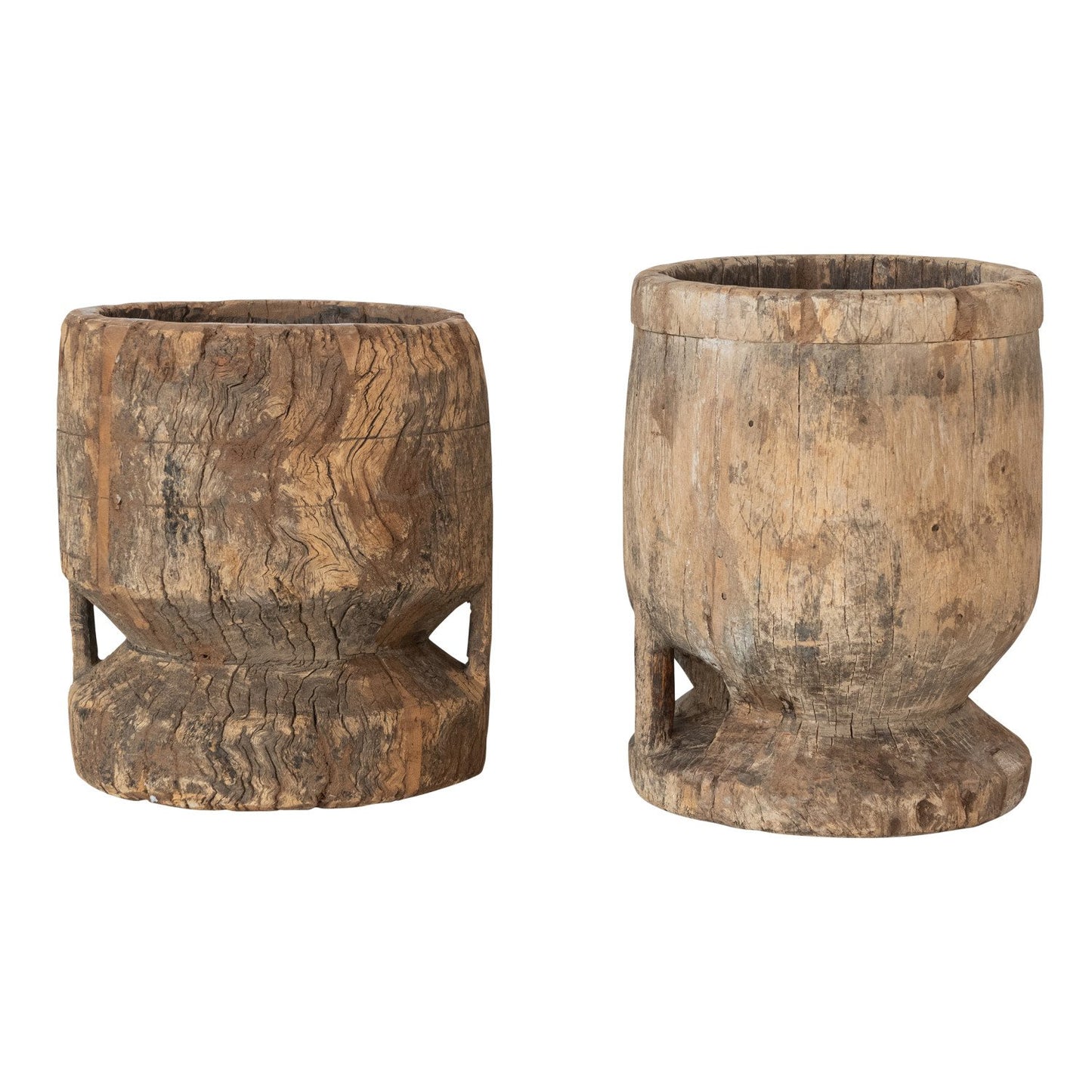 Found Antique Mortar Bowl, Natural (Each One Will Vary)