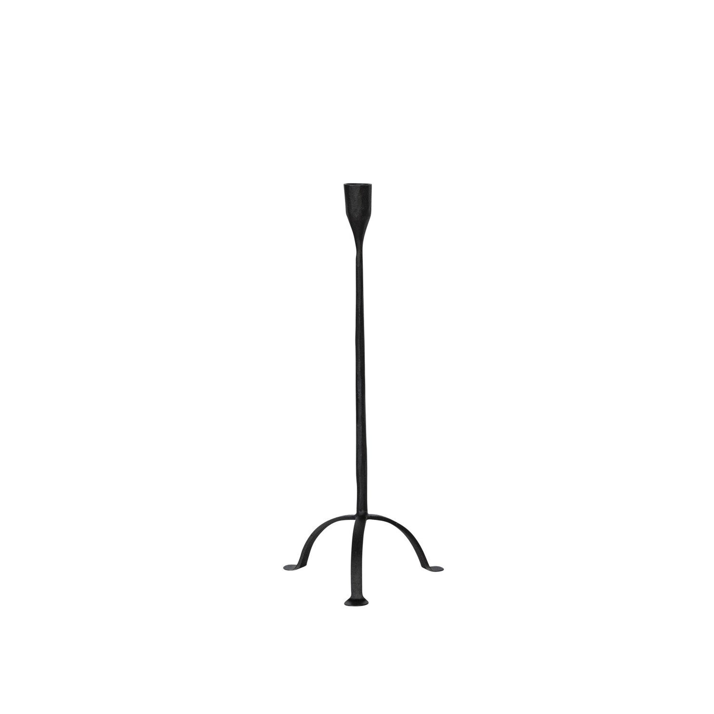 Hand-Forged Cast Iron Footed Taper Holder