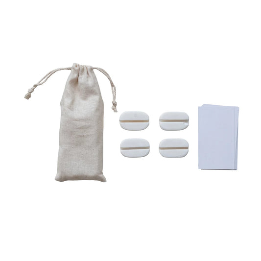 Marble Card Holders - Set of 4