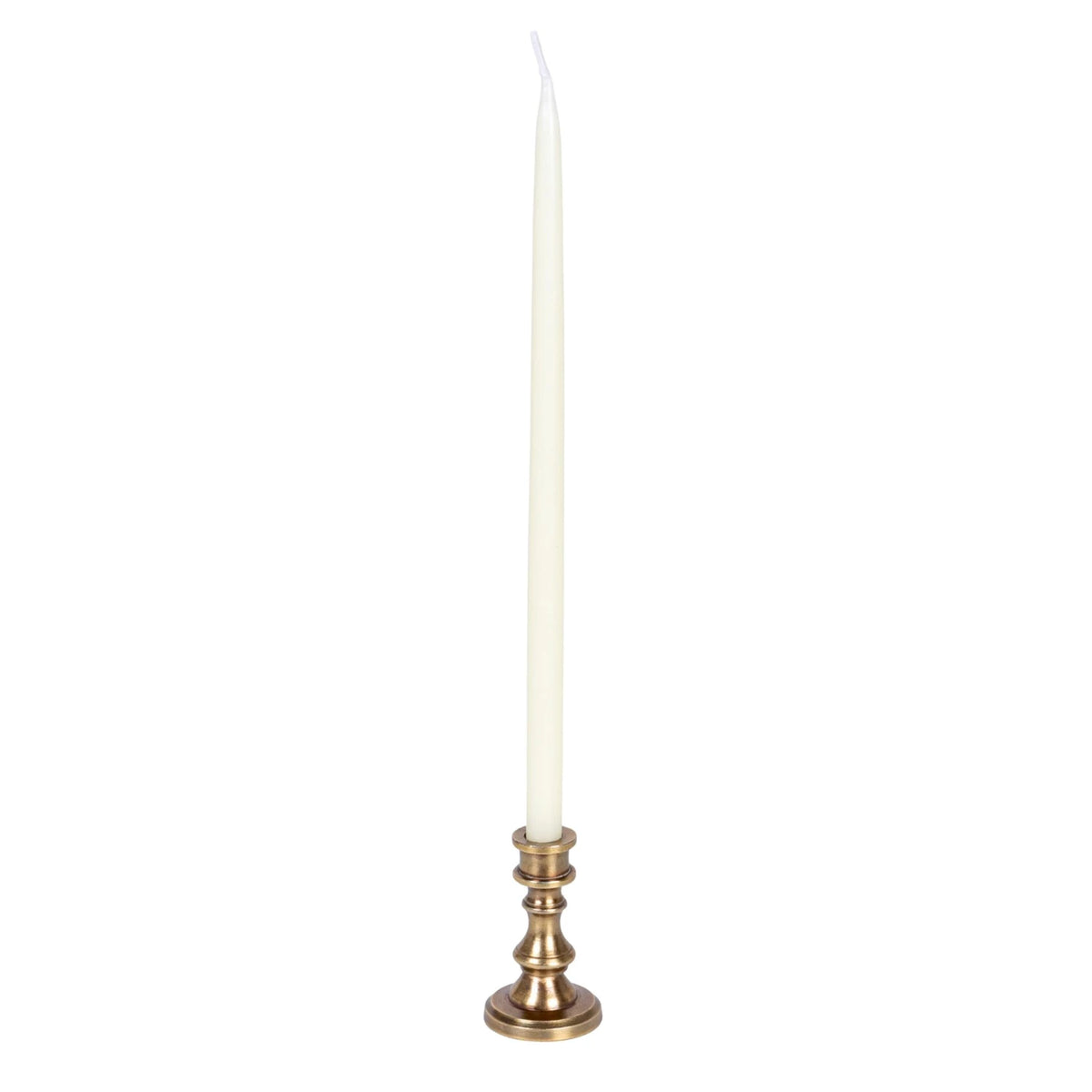 Antique Brass Finish Taper Candle Holder - 3 Sizes