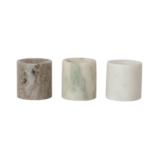 Marble Taper Holder - 3 Colors