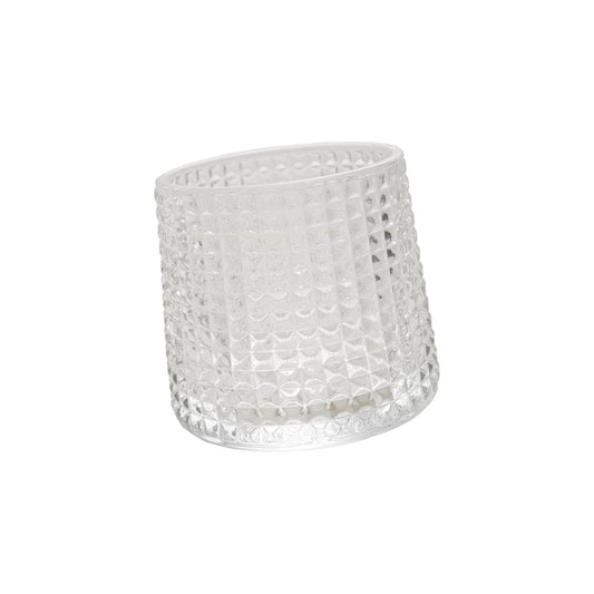 Embossed Spinning 4 oz. Whiskey Glass